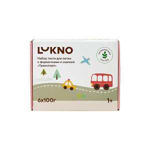 Набор теста для лепки LUKNO с аксессуарами "Транспорт"